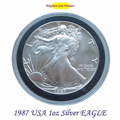1987 1oz Silver American Eagle